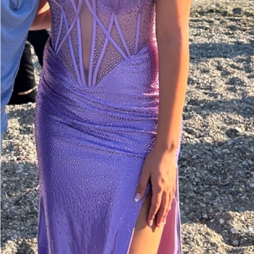 Elegant Purple Evening Gown